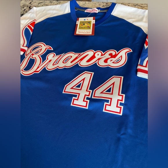 Other - NWT Hank Aaron Throwback Braves Jersey